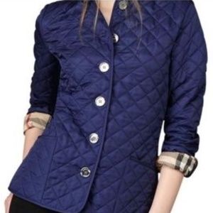 Burberry Diamond Quilted Jacket NAVY